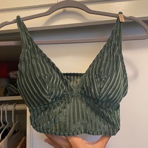 Velour bralette